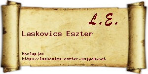 Laskovics Eszter névjegykártya